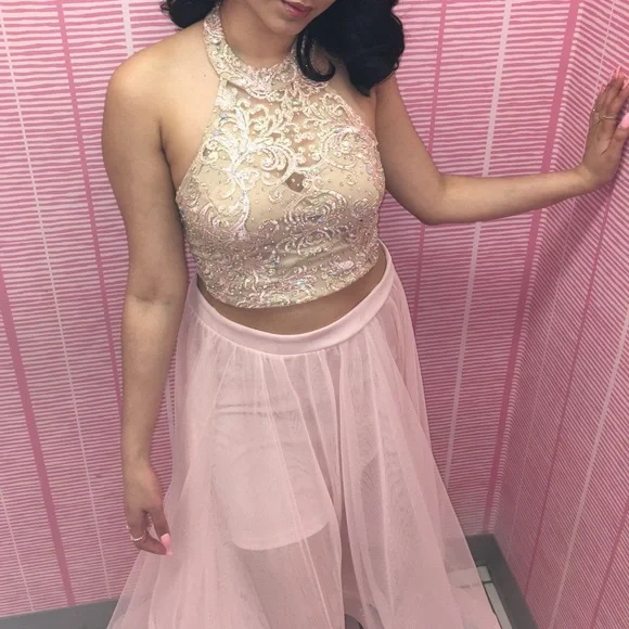slim fit dress slacks Rachel Allan 70331 Prom Dress - Fuchsia/Gold main image 0